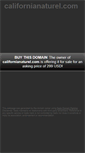 Mobile Screenshot of californianaturel.com