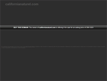Tablet Screenshot of californianaturel.com